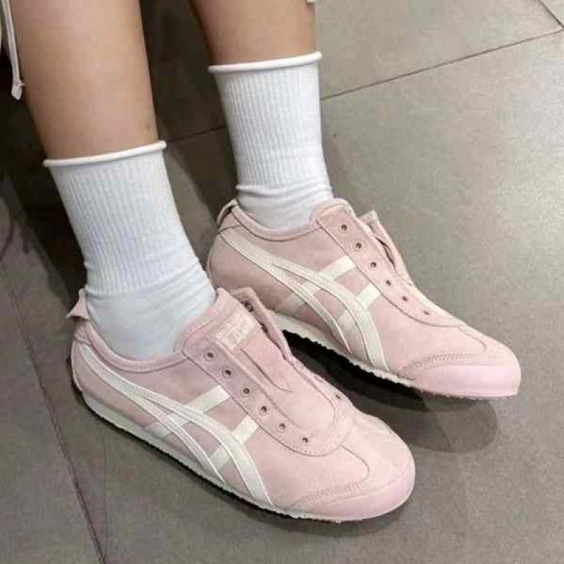 Onitsuka Tigerr Mexico 66 Slip On Pink White 1252