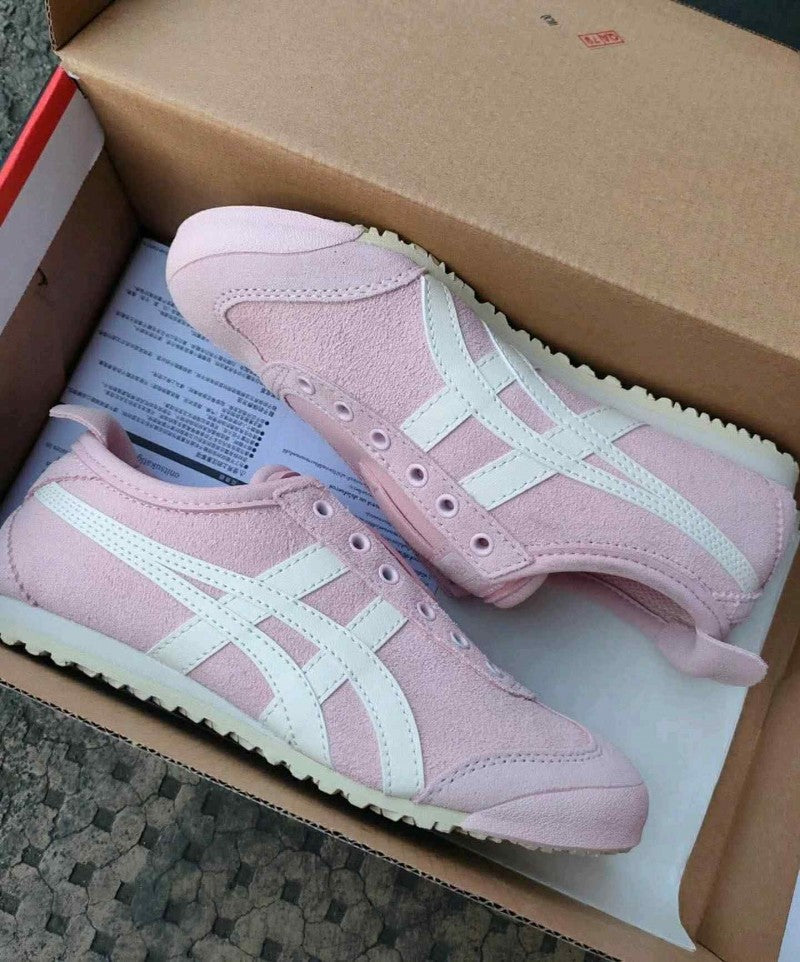 Onitsuka Tigerr Mexico 66 Slip On Pink White 1252