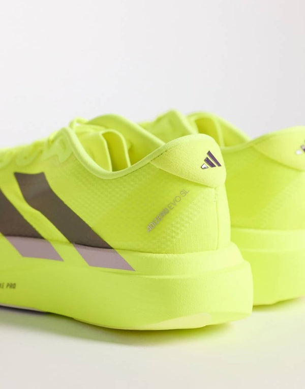 Adidas Adizero Evo SL Solar Yellow Plum Green