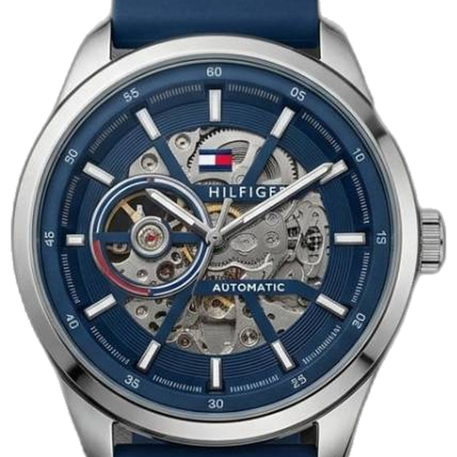 Tommy Hilfige_r Automatic Silicon Black-Silver-Blue