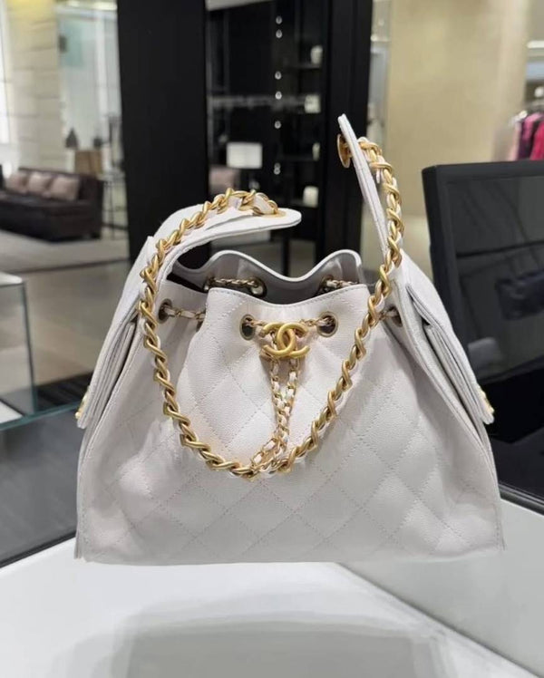 Chanel_25_Medium_White_ShoulderBag_With_OriginalPacking_Highend_NoReturn