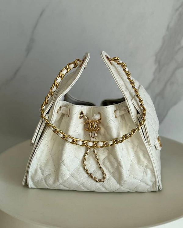 Chanel_25_Medium_White_ShoulderBag_With_OriginalPacking_Highend_NoReturn