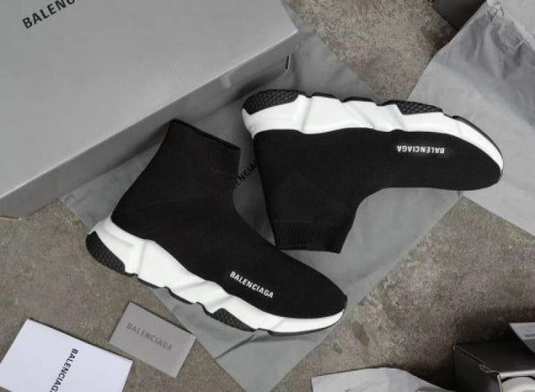 Balenciaggaa Speed Trainer Black White Plain Box sale