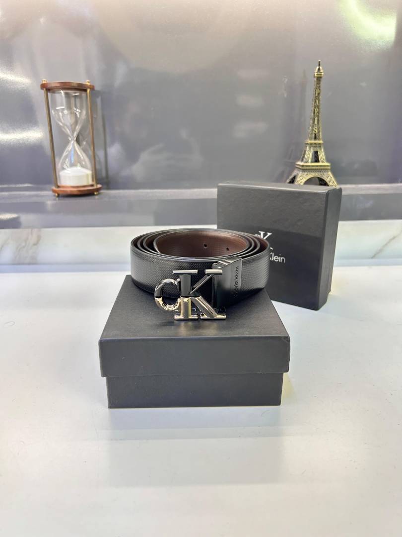 Ck_Calvin Black Golden Belt Fa 344