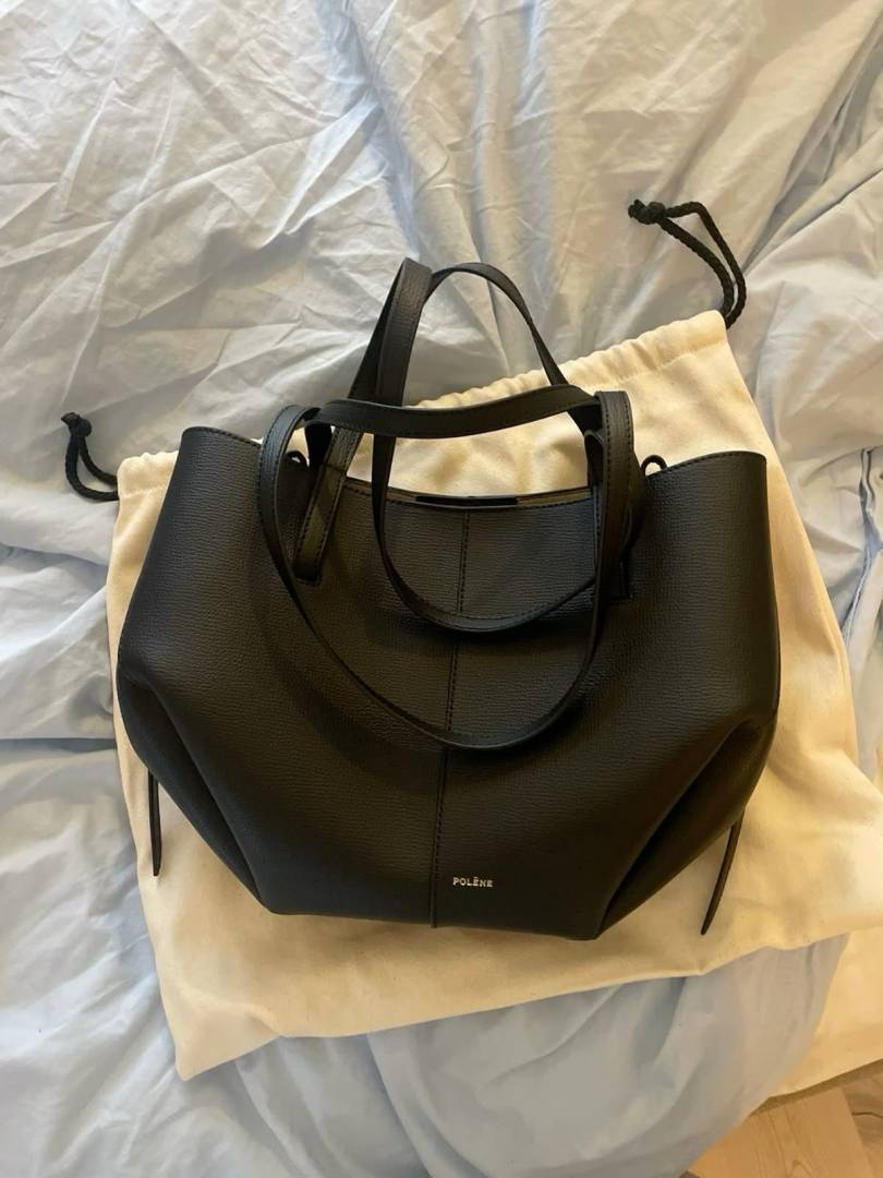Polenne Cyme Black Tote Large Size Premium With Dust Cover Packaging