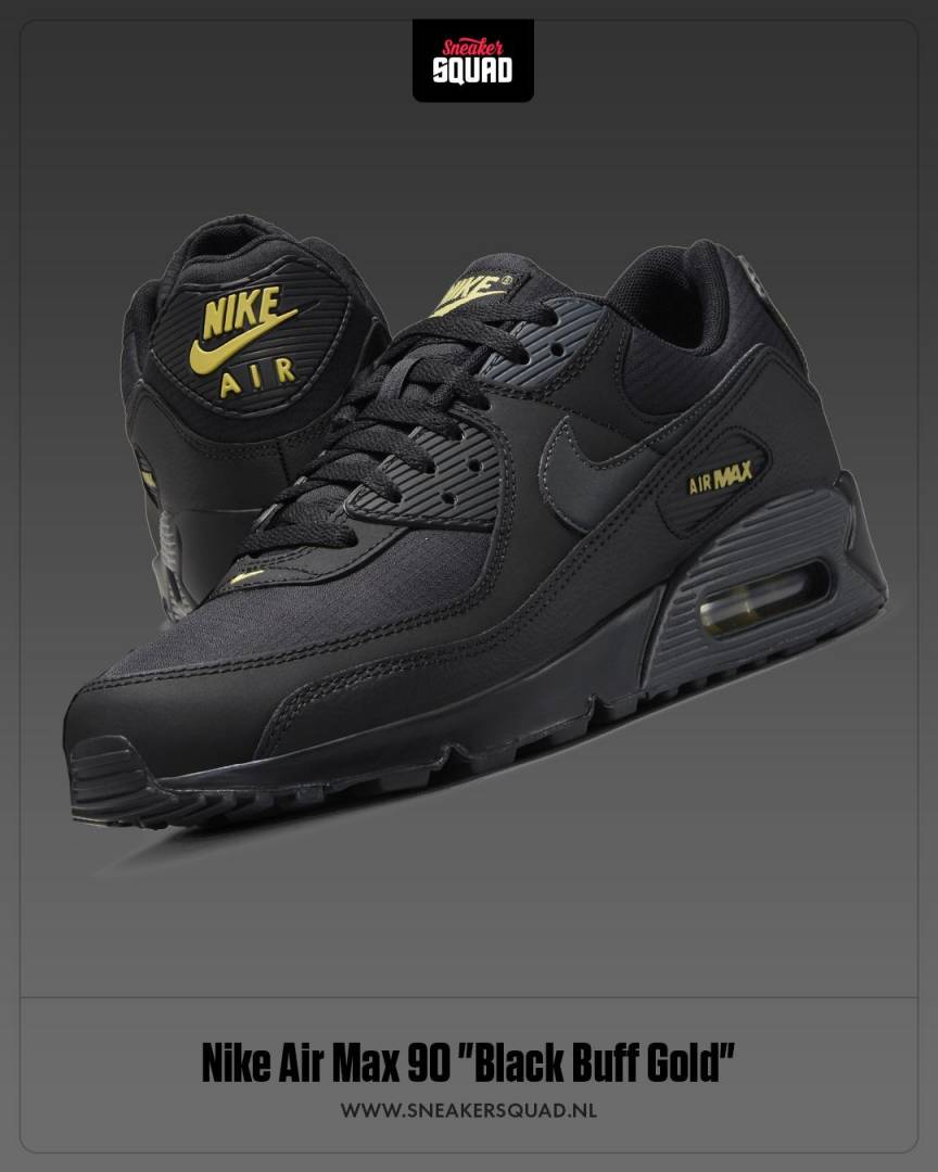 Nike Airmax 90 Black Buff Gold Sale