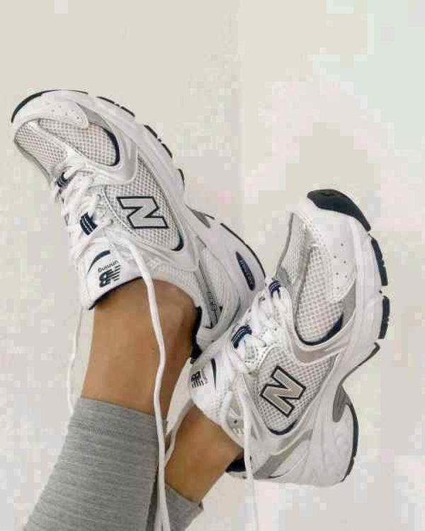 New Balencee 530 White silver Navy 2114