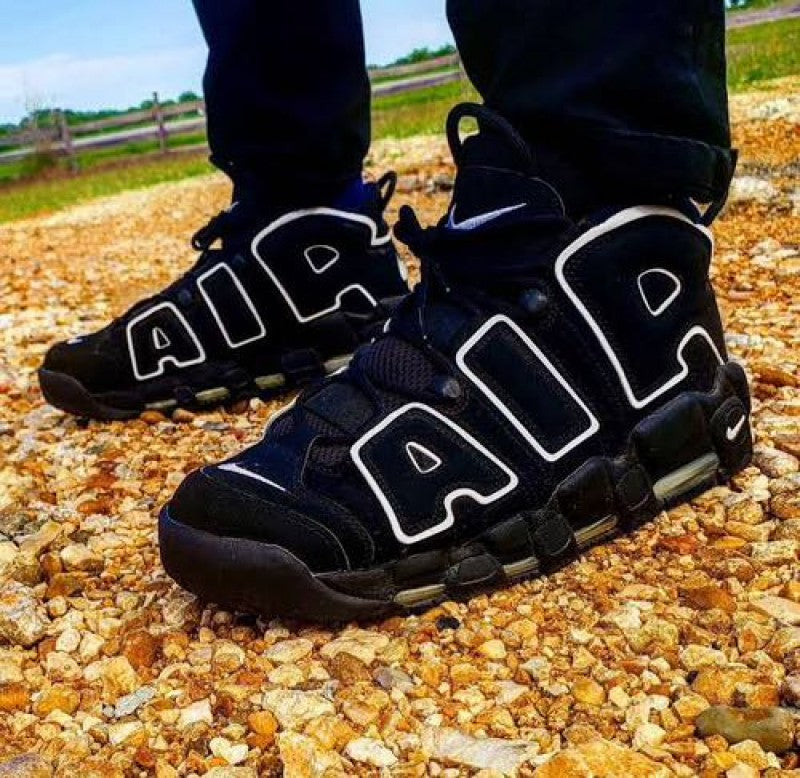 Nike Air More Uptempo Black White