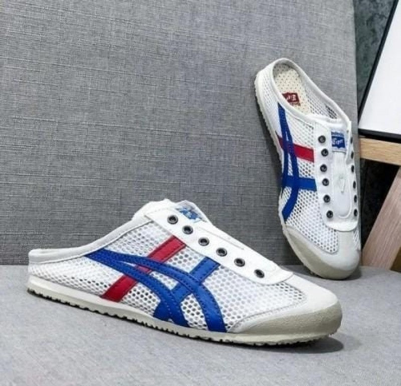 Mexico 66 Sabot Half Cut Sneaker White blue red