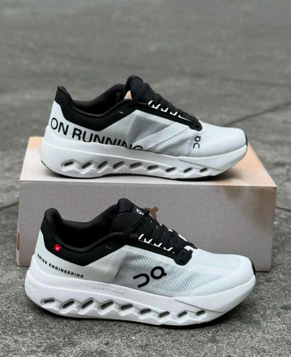 On Cloud Surfer Next White Black