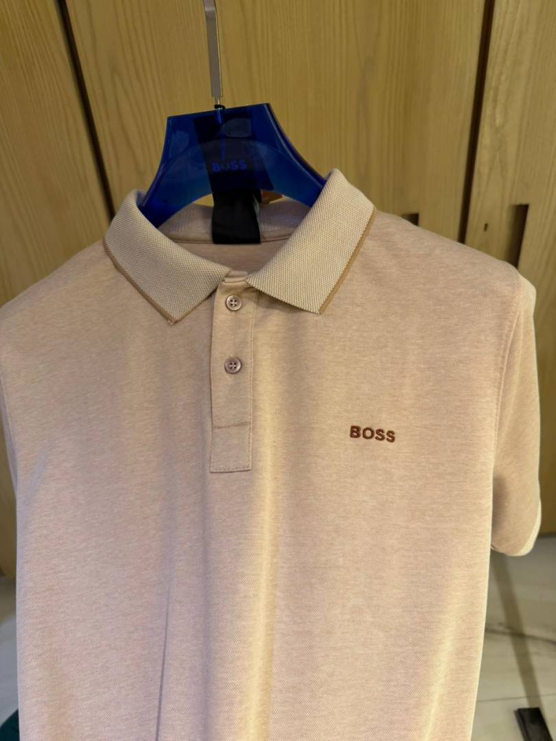 BOSS IMPORTED STORE ARTICLE POLO T-SHIRT BOX PACK LIGHT PINK