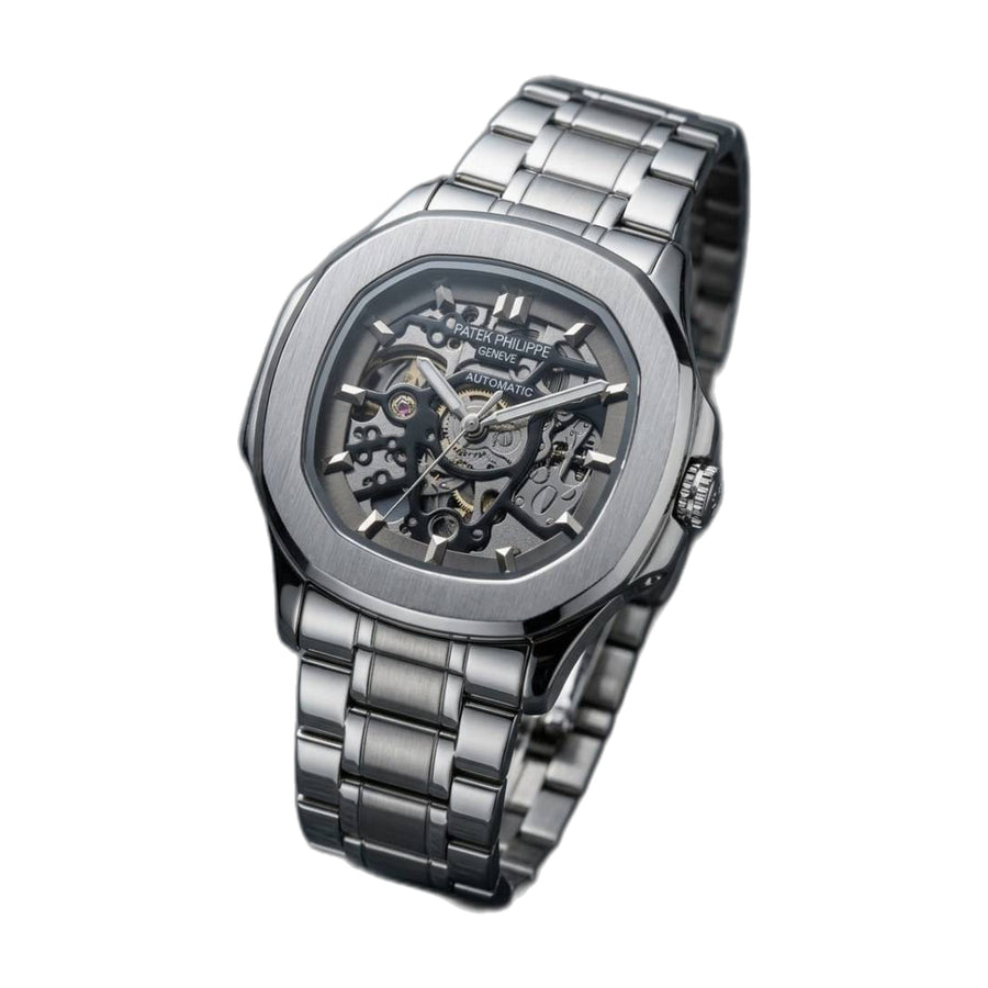 Patek Philipe Skeleton Automatic Silver gray