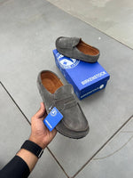 Birkenstock Naples Wrapped Suede Grey