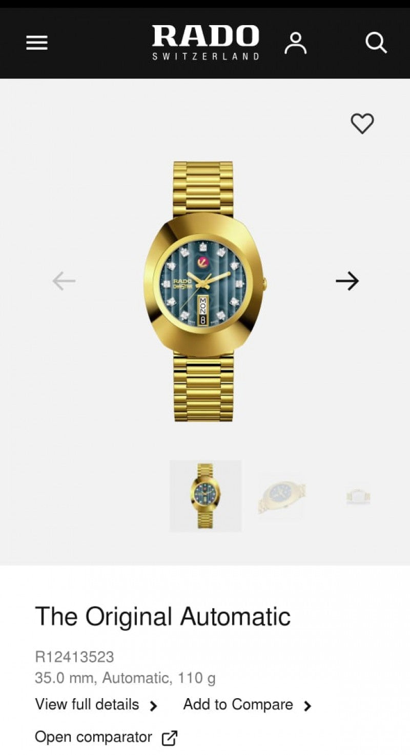 Rado diastar automatic