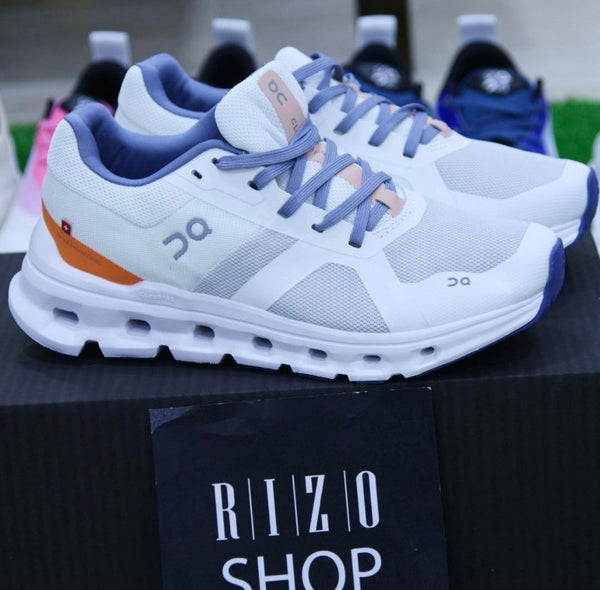 On Cloud Monster Undyed White Flame Running Shoes