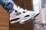 Air Jordan Retro 4 Military Black For Mens Semi UA