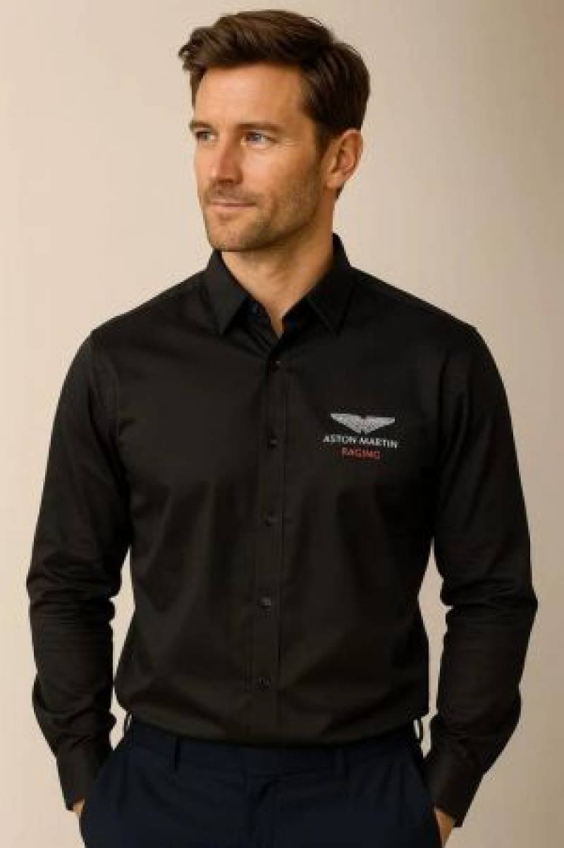 Hacke_t imported shirt Black