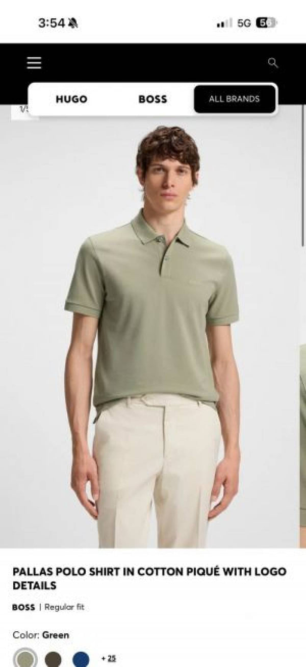 Boss Chest Logo Polo T-shirt Green