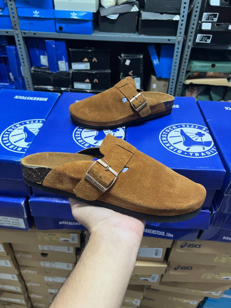 Birkenstock Boston Tan Suede