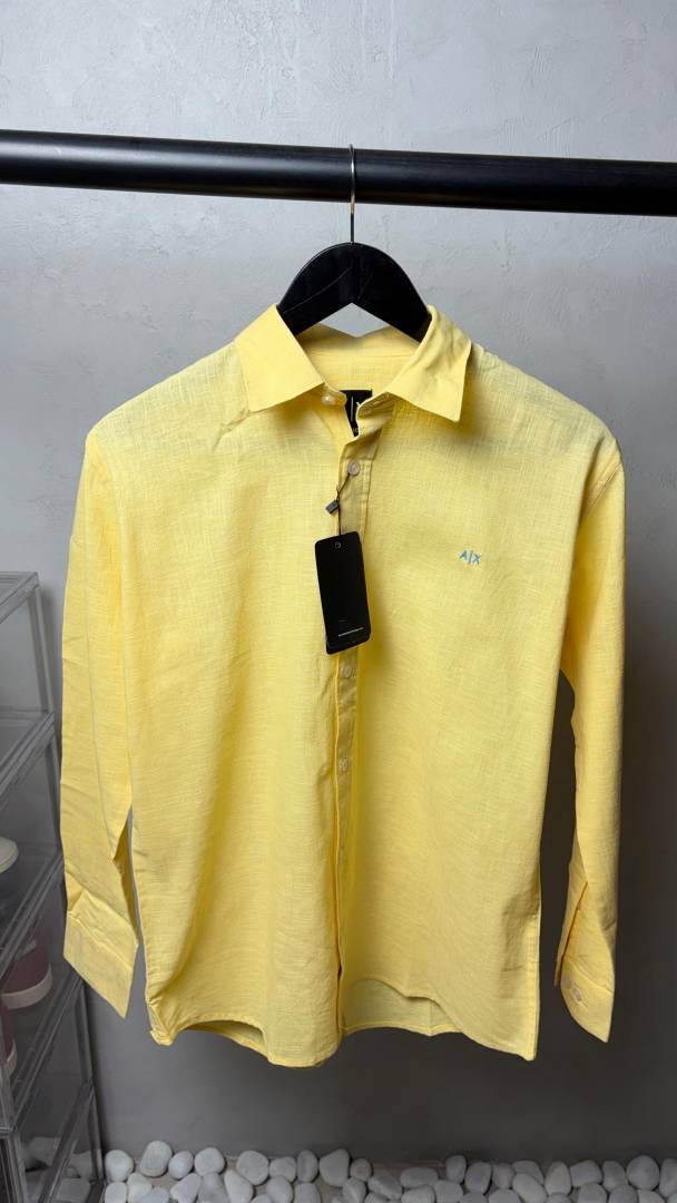 Armani Exchang e AX Premium Linen Shirts 2432.
