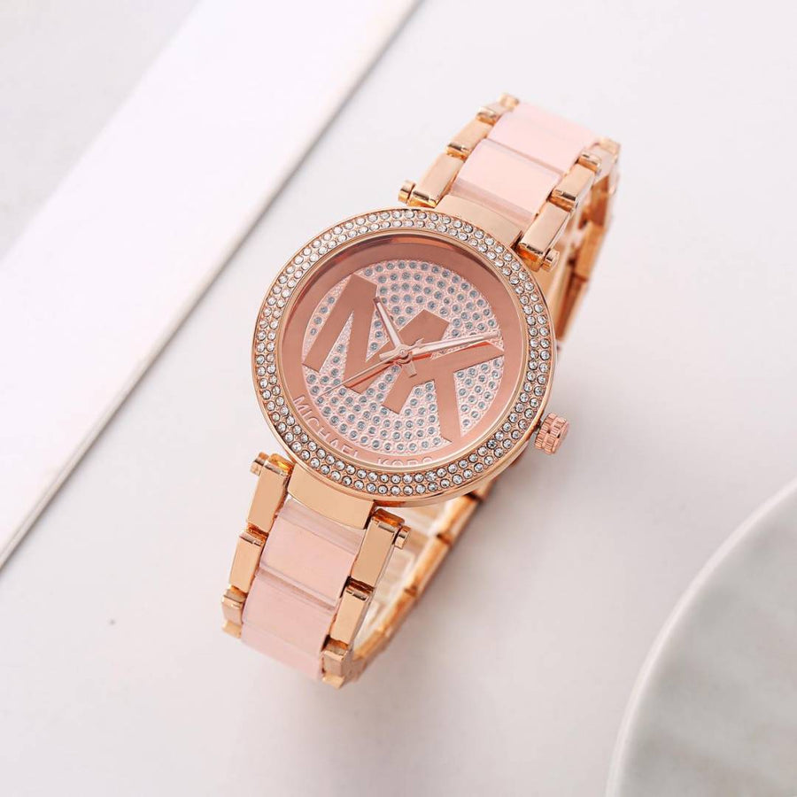 Michael Kors Parker Pave Pink-Pink