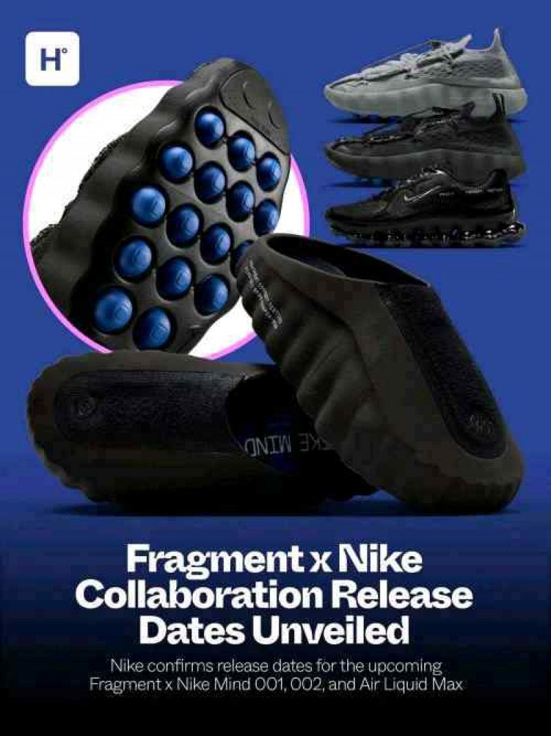 Nike Mind 001 x Fragment Black Fix