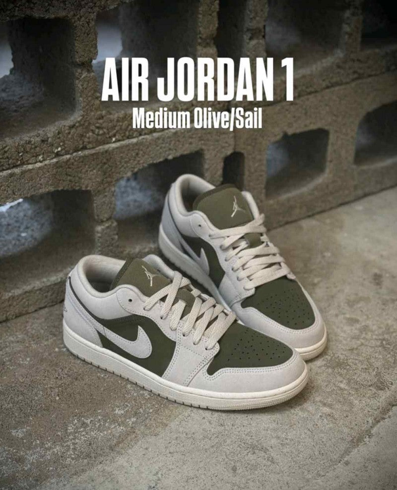 Nike Air Jordan1 Low Medium Olive