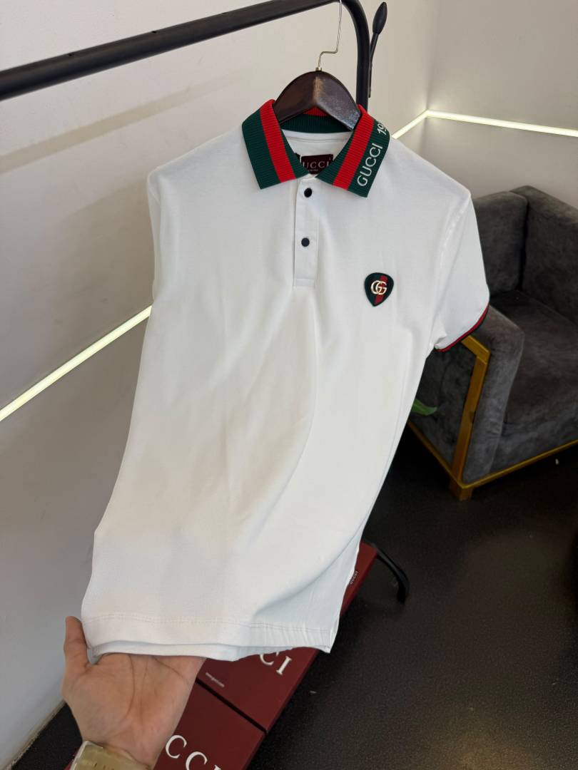 Gucci white box pack imported polo Tshirt