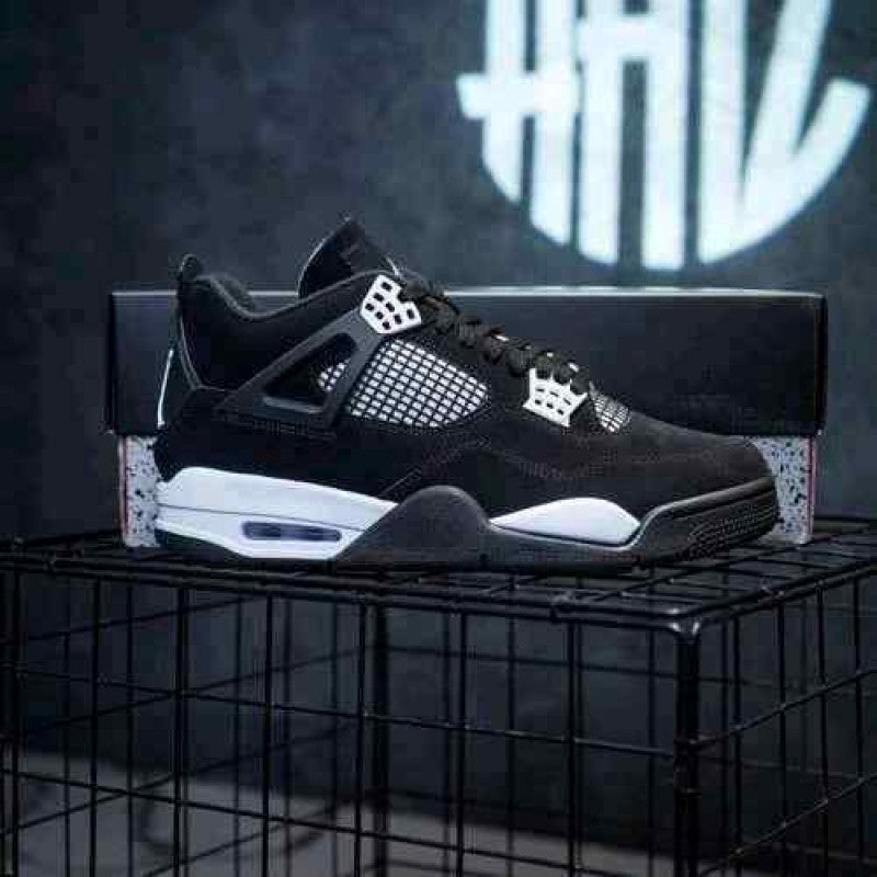 Air Nikkee Jordan Retro 4 Thunder Black White Semi UA