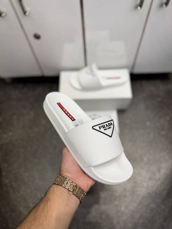 Prada MILANO PREMIUM WHITE SLIDE 028