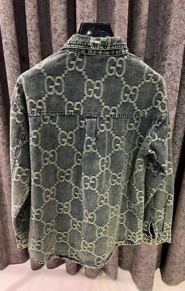 Gucci IMPORTED STORE ARTICLE DENIM SHIRT