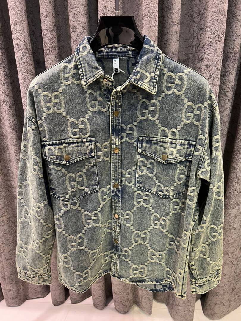Gucci IMPORTED STORE ARTICLE DENIM SHIRT