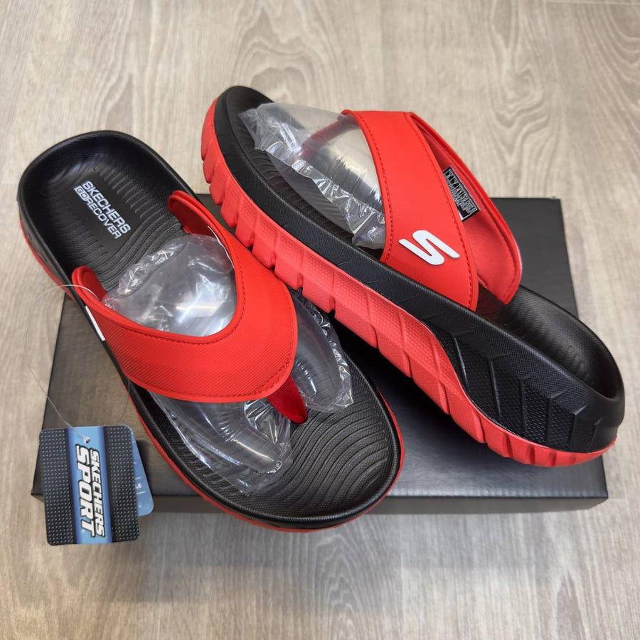Skechers Go Recover Premium Red Black Simplex