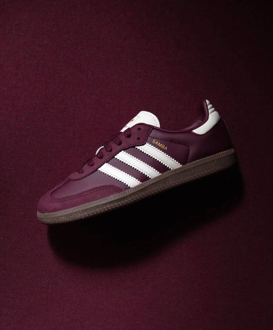 ADIDAA.S SAMBA MAROON WOMENS FIX