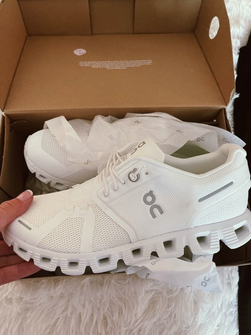 On Cloud Running 5 All White--