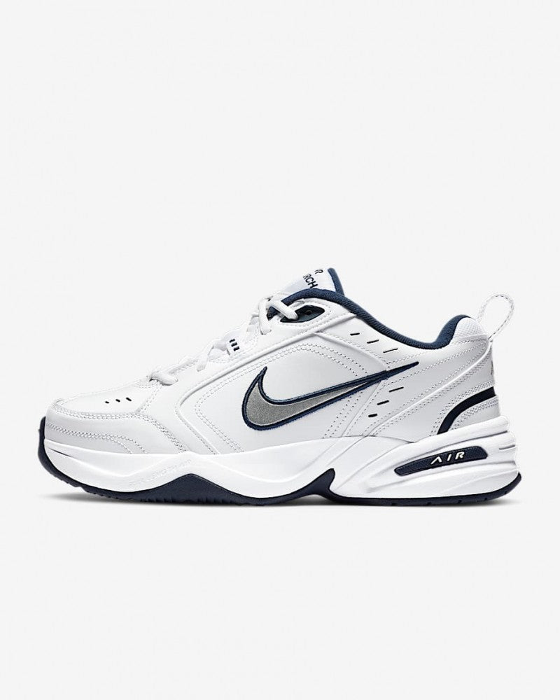 Nike Air Monarch IV White Metallic Silver 149
