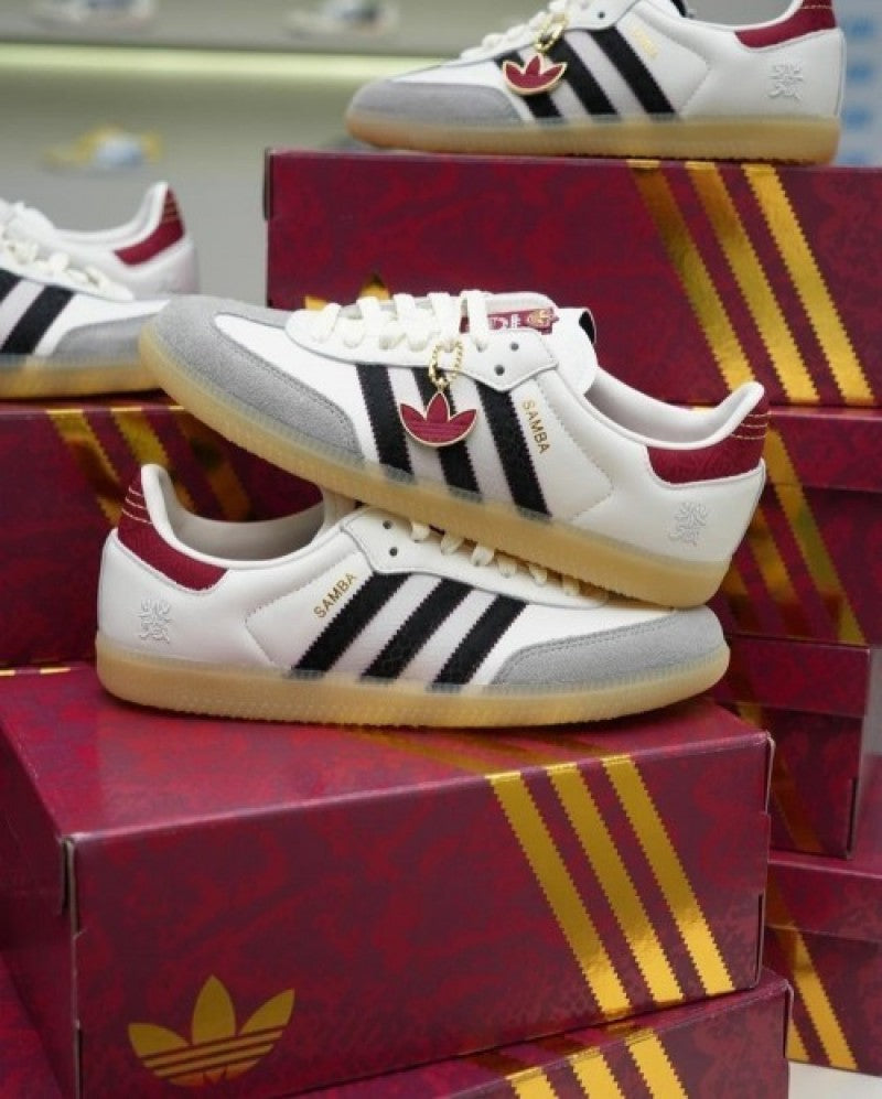 Adidas Samba Og Cloud White Core Black Active Maroon