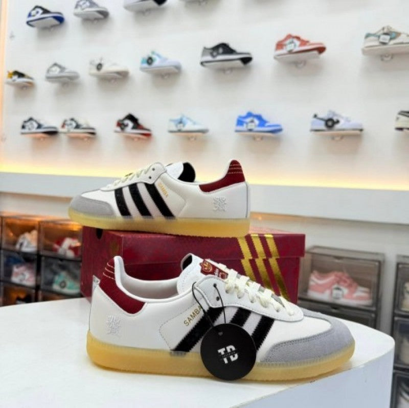 Adidas Samba Og Cloud White Core Black Active Maroon
