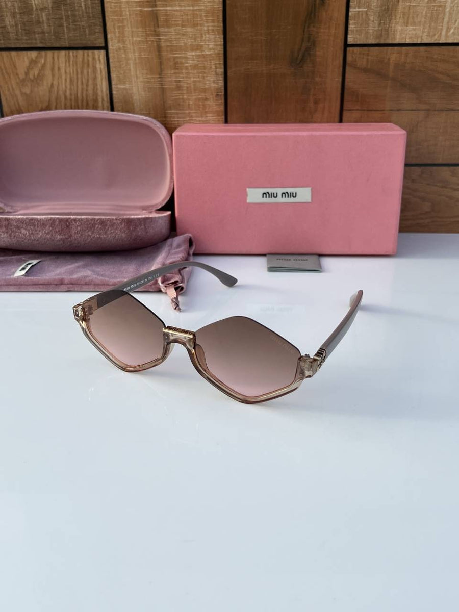 Miu miu 113 peach brown