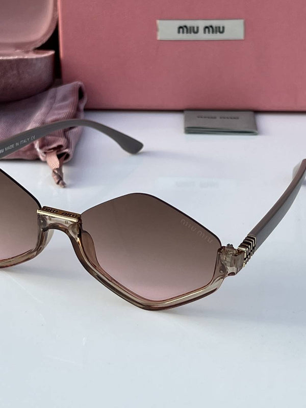 Miu miu 113 peach brown