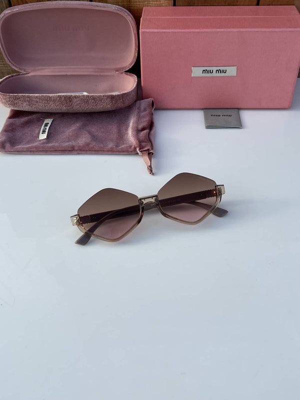 Miu miu 113 peach brown