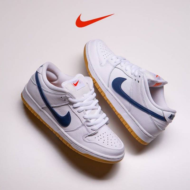 Nike SB DUNK LOW WHITE NAVY GUM