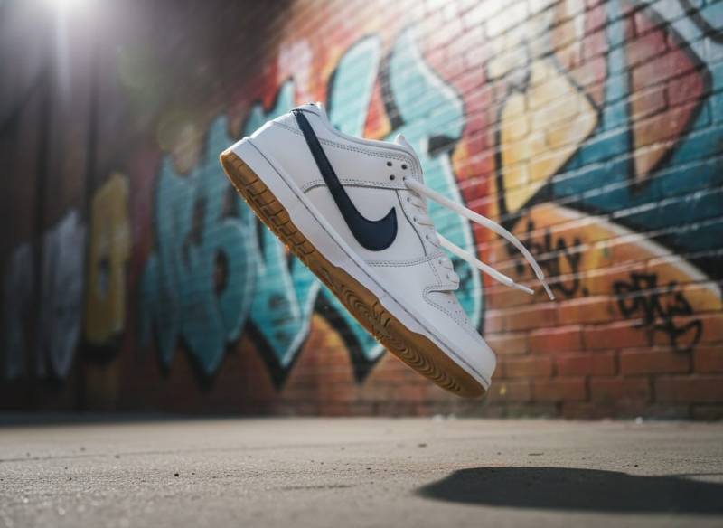 Nike SB DUNK LOW WHITE NAVY GUM