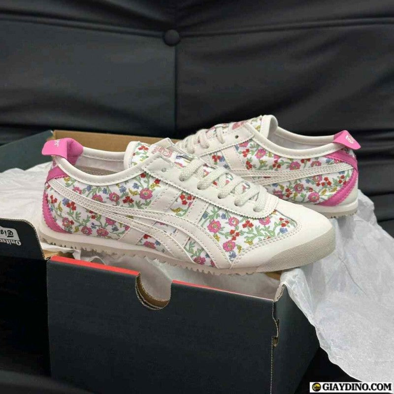 Onitsuka Tiger Mexico 66 Cream Pink Floral