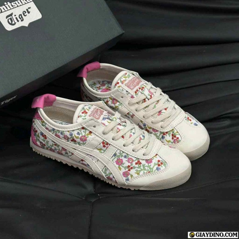 Onitsuka Tiger Mexico 66 Cream Pink Floral