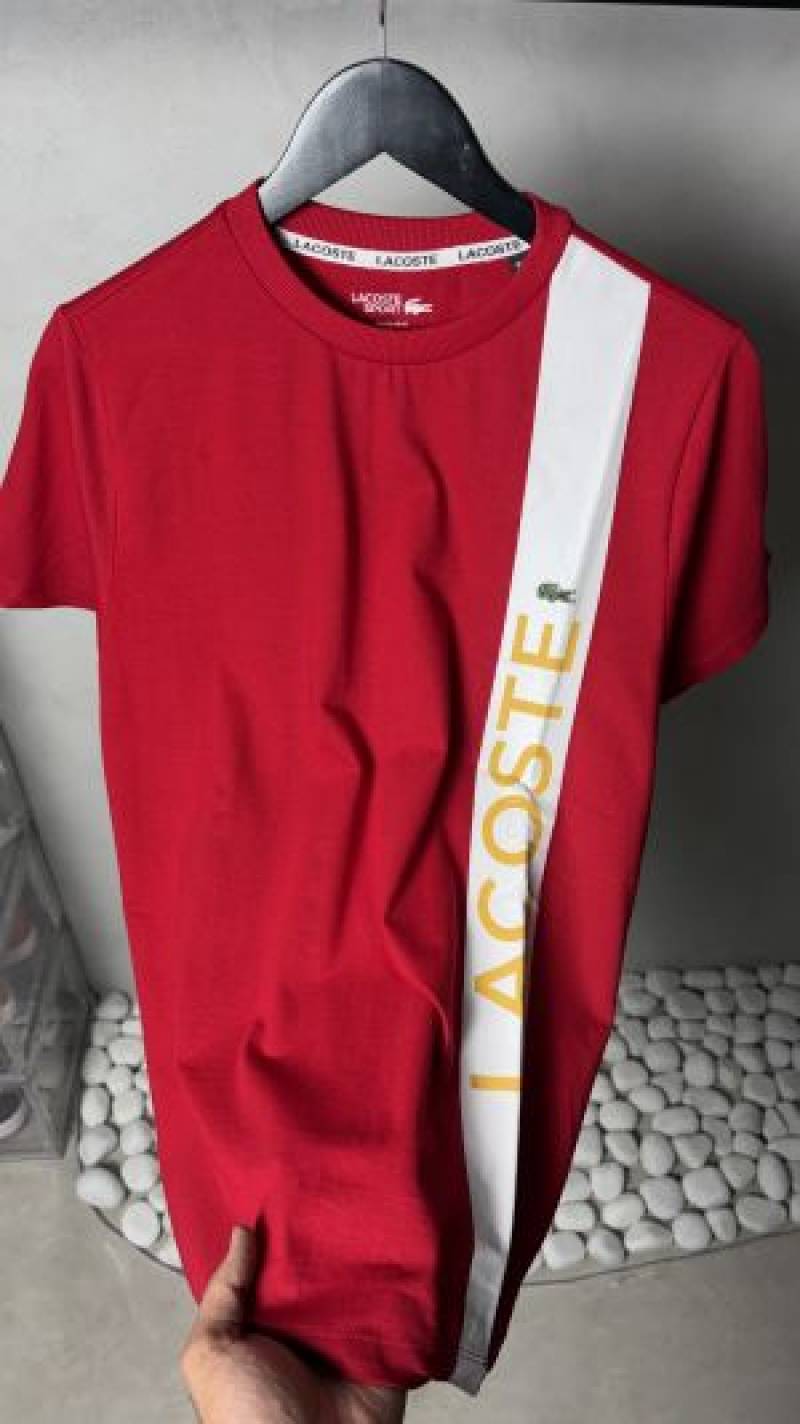 Lacoste_ Vertical Stripe T-Shirt. 1235 Sale-offer. VS1000