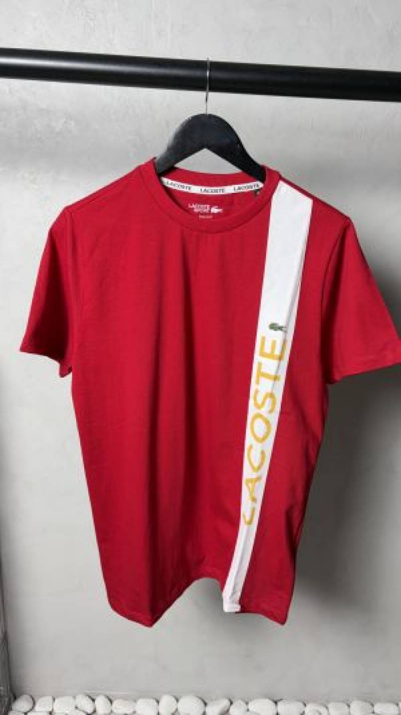 Lacoste_ Vertical Stripe T-Shirt. 1235 Sale-offer. VS1000