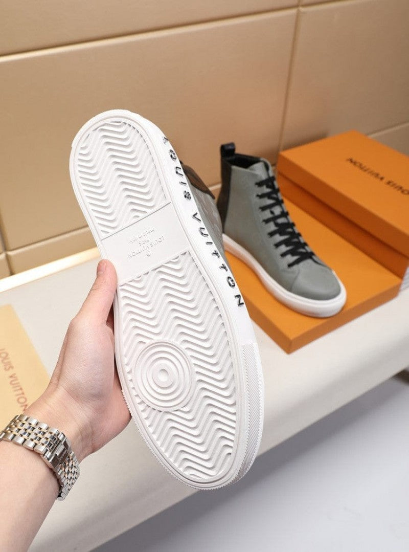 lv stellar trainer boot grey black sneaker