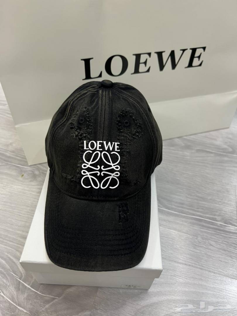 Loewe Denim Washed Black Premium Unisex Cap With Safety Box