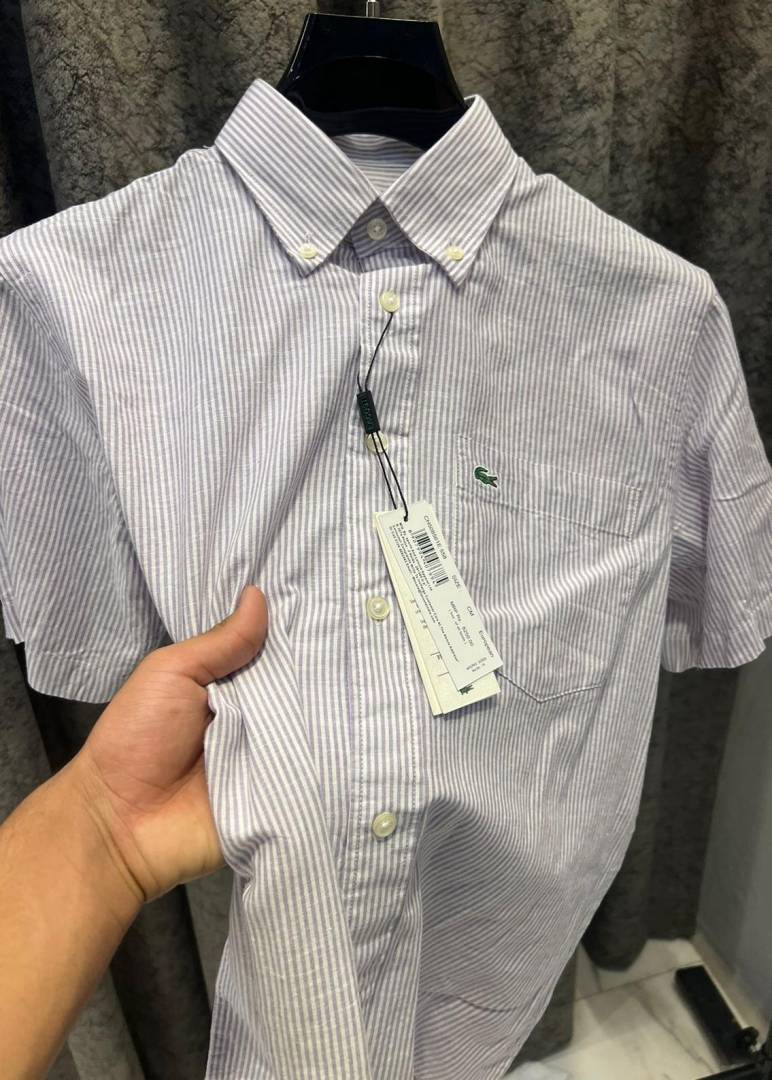 Lacoste IMPORTED STORE ARTICLE DESIGNER SHIRT PURPLE